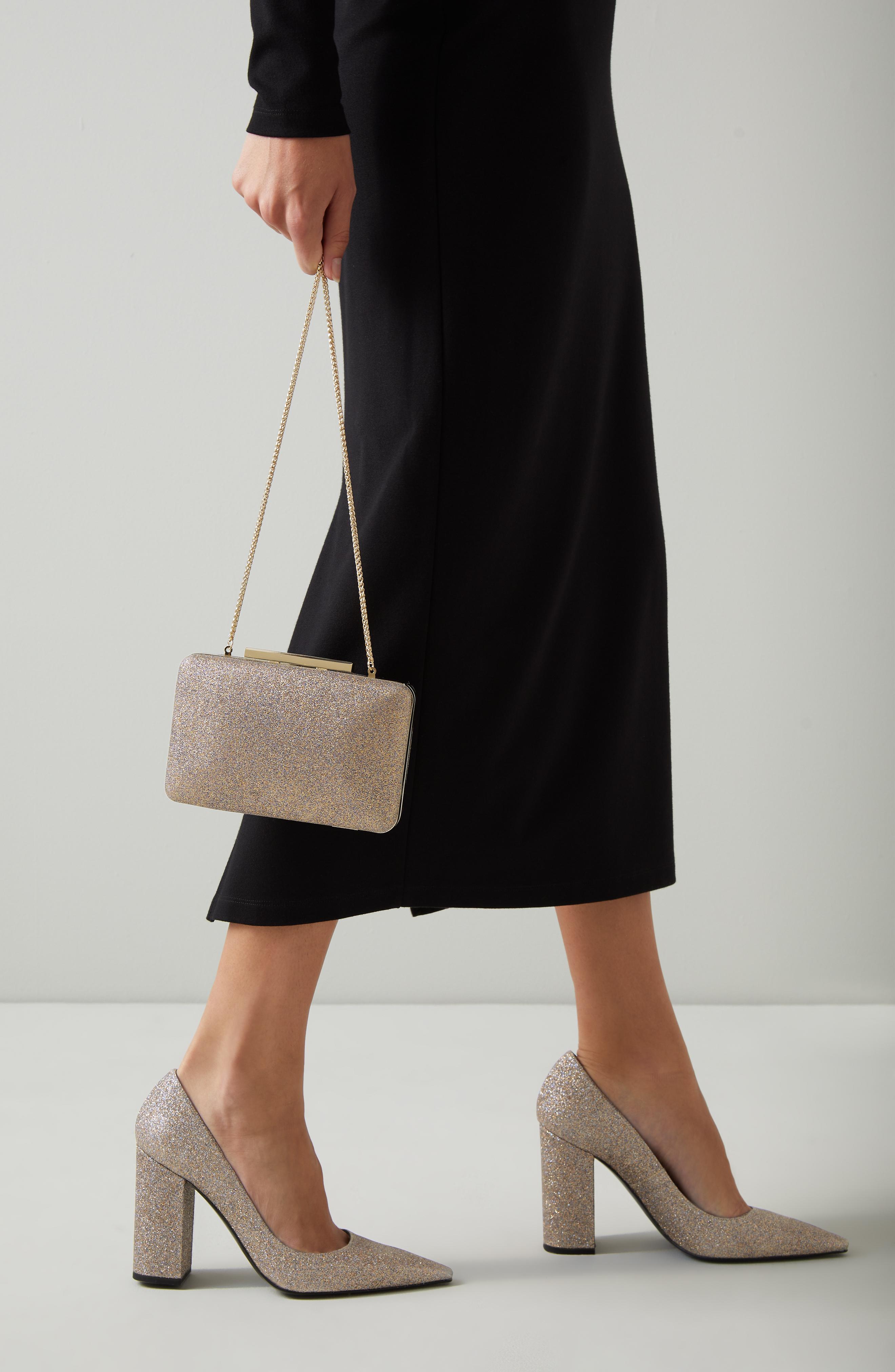 June Gold Glitter Blunt Toe Courts blackfriday London