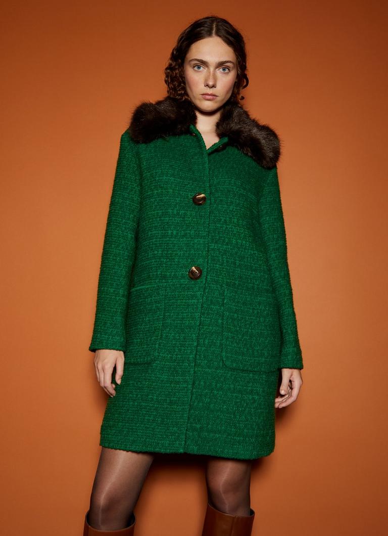 Lk bennett green coat outlet