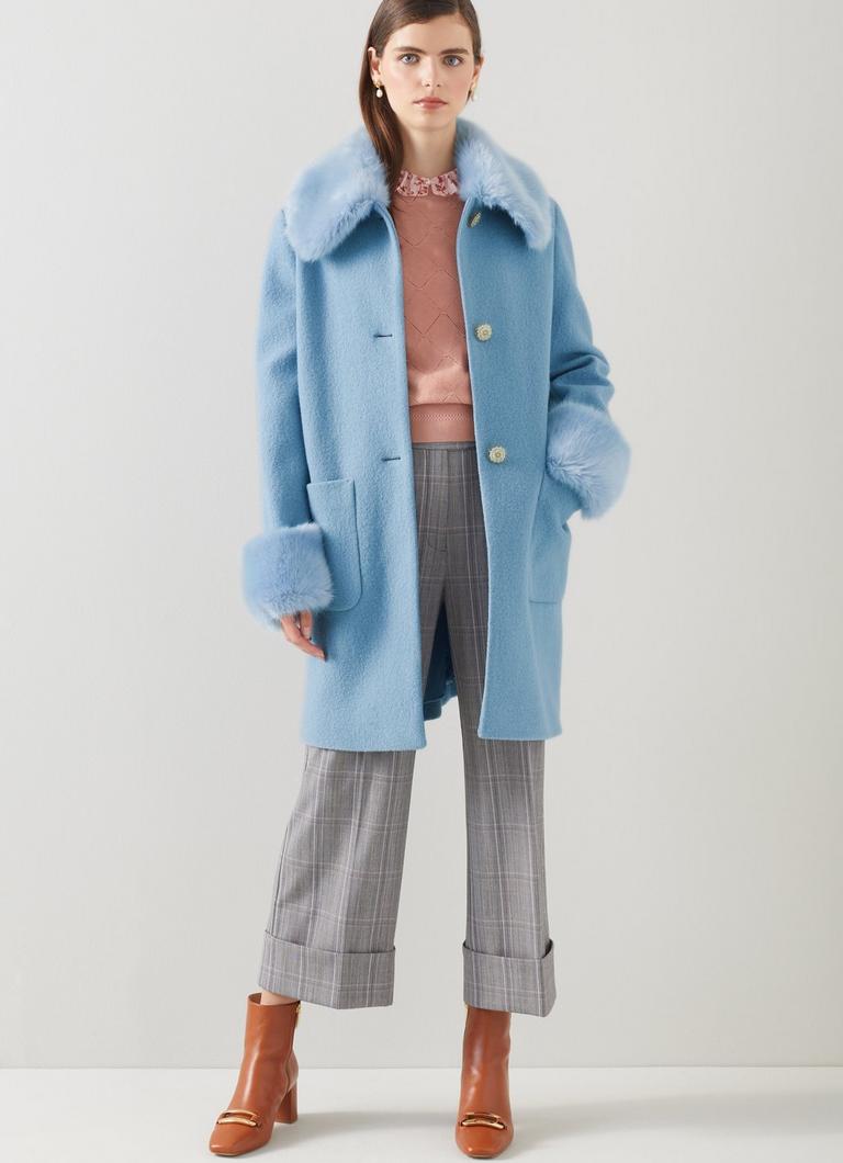 Kate spade top blue coat