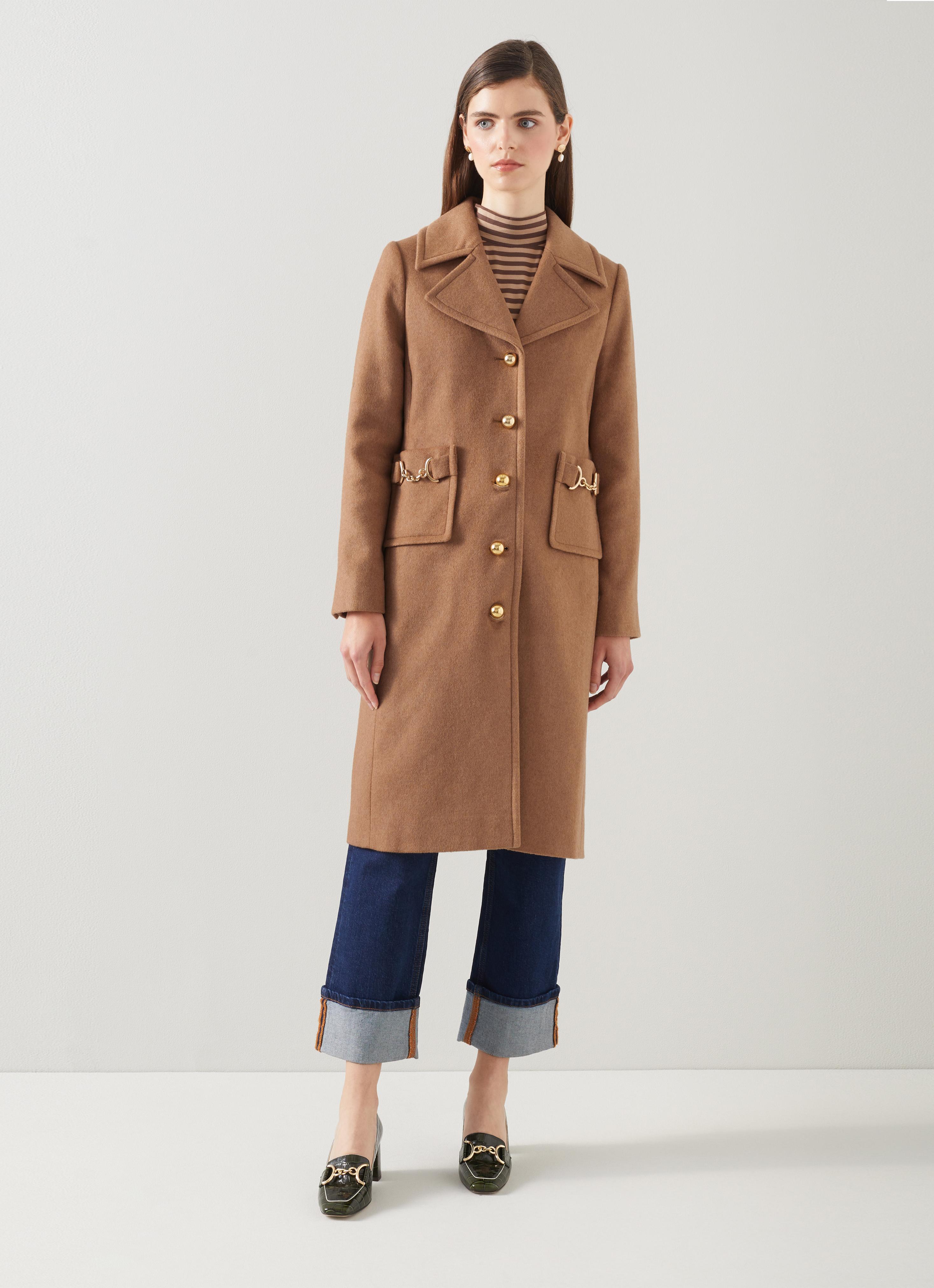 Lk bennett store camel coat