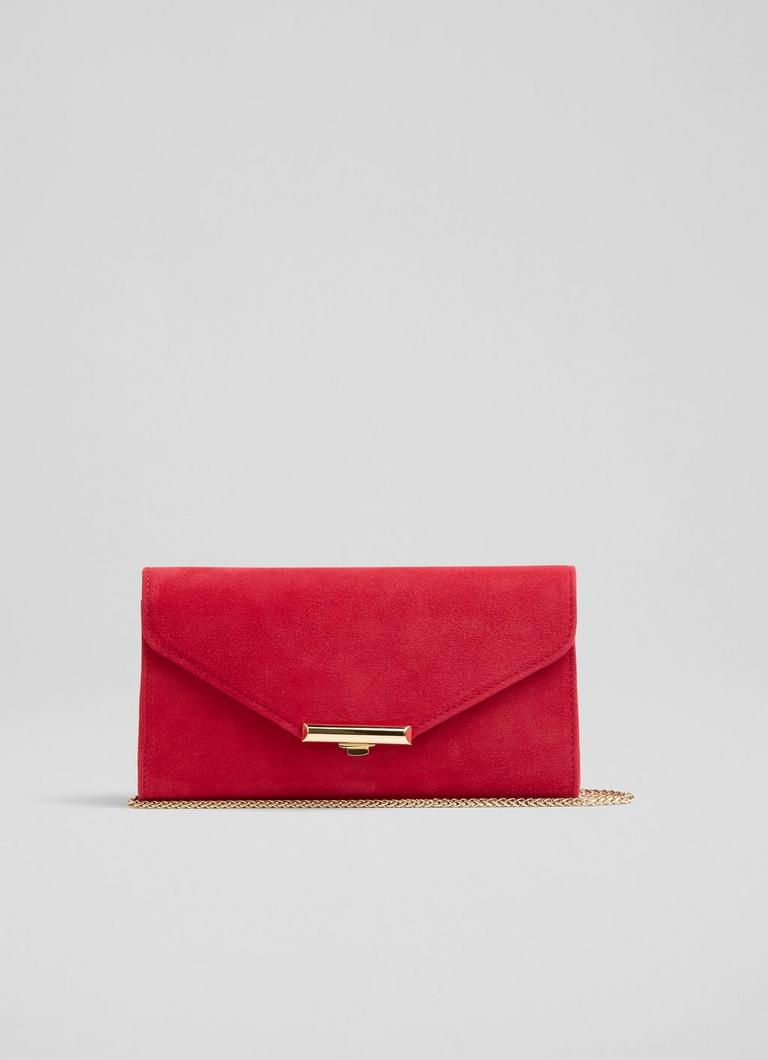 Lucy Pink Suede Clutch Bag blackfriday L.K.Bennett London