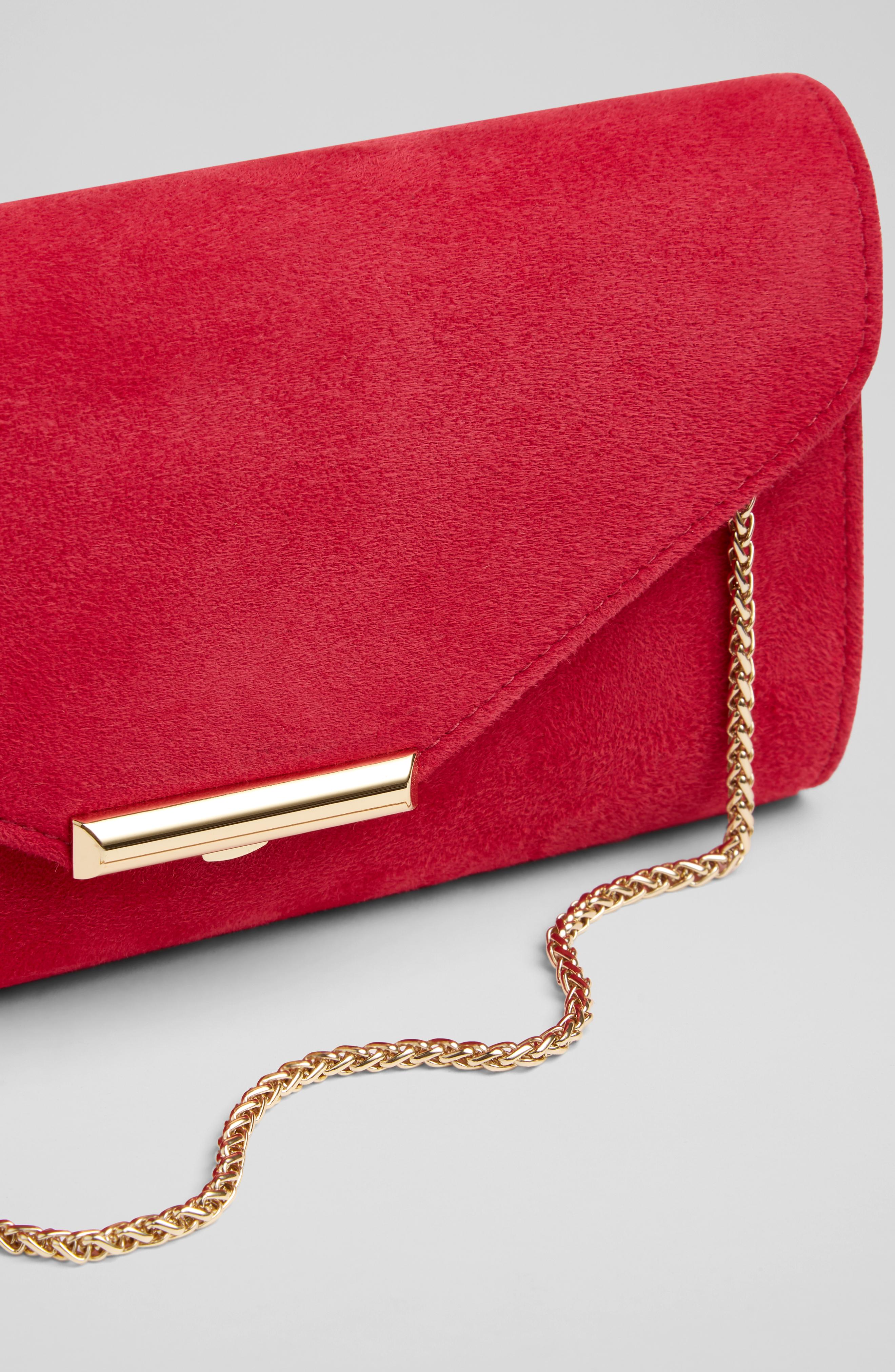 Puffy Jeanne Suede Shoulder Bag in pink | N°21 | Official Online Store