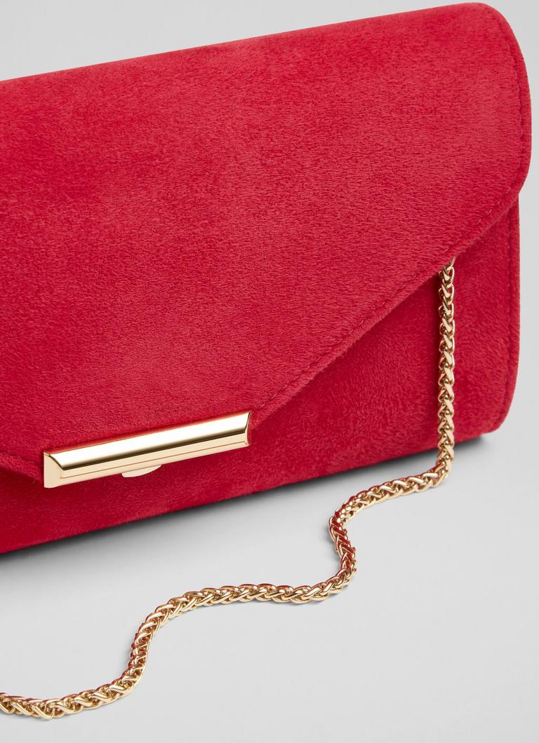 Lucy Pink Suede Clutch Bag blackfriday L.K.Bennett London