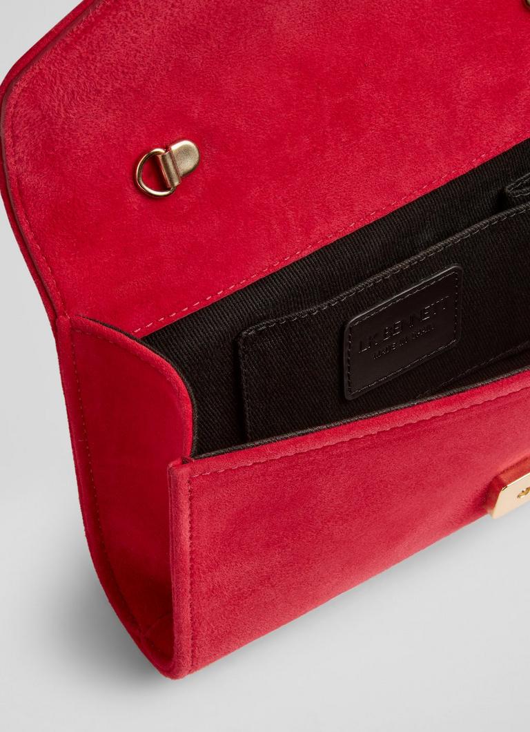 Lucy Pink Suede Clutch Bag blackfriday L.K.Bennett London