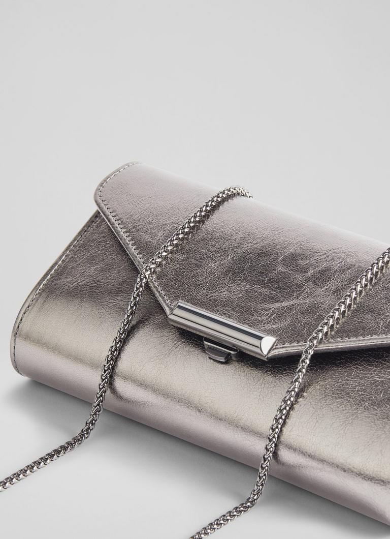 Pewter clutch purse online