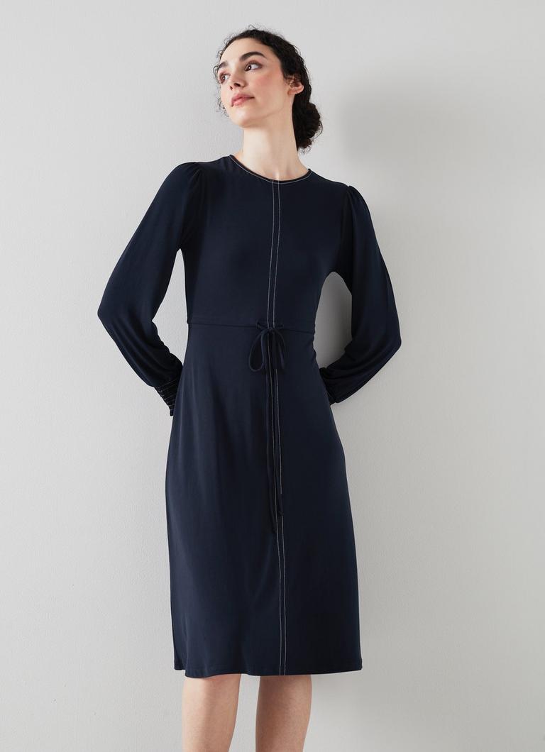 Navy jersey dress hot sale uk