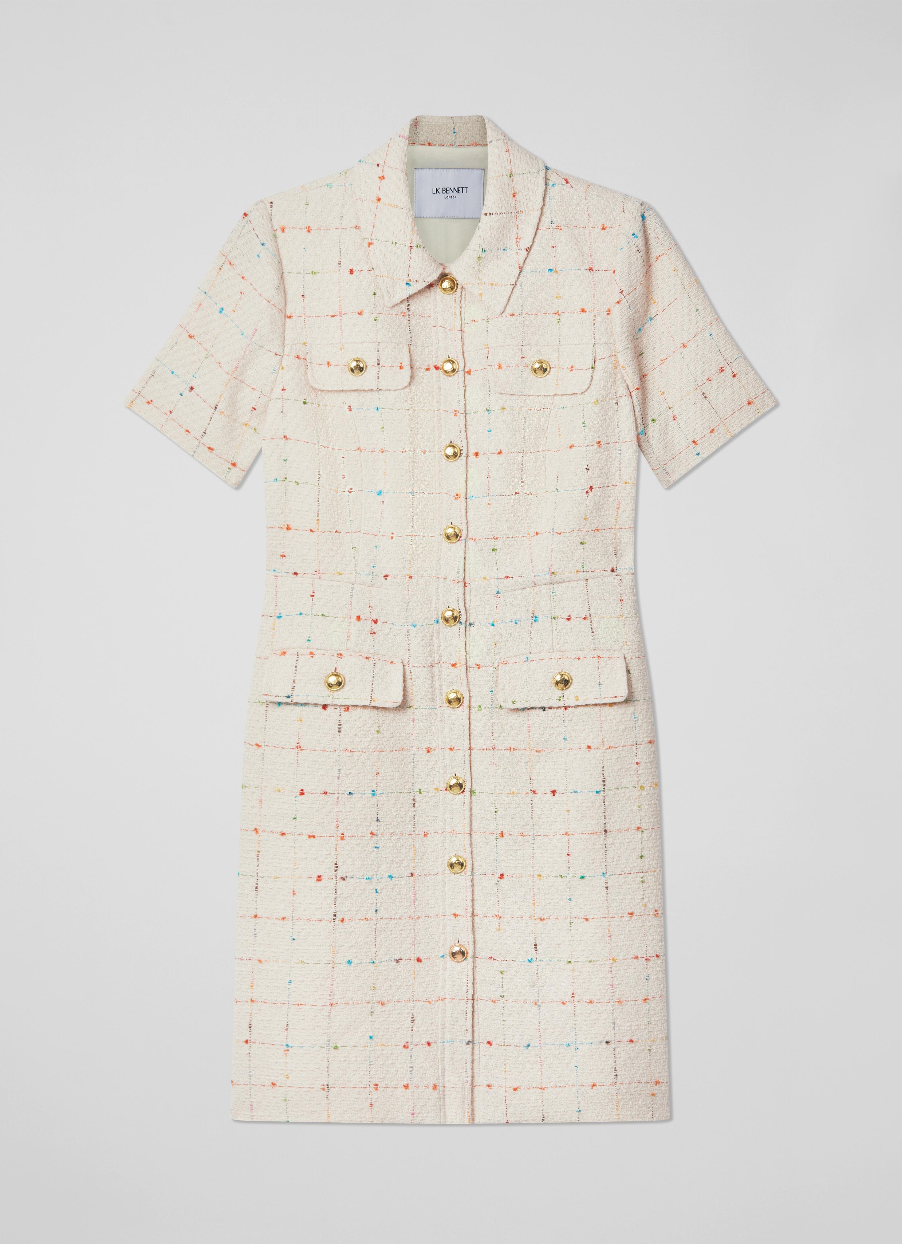 Bellmer Cream Italian Tweed Dress | blackfriday | L.K.Bennett, London