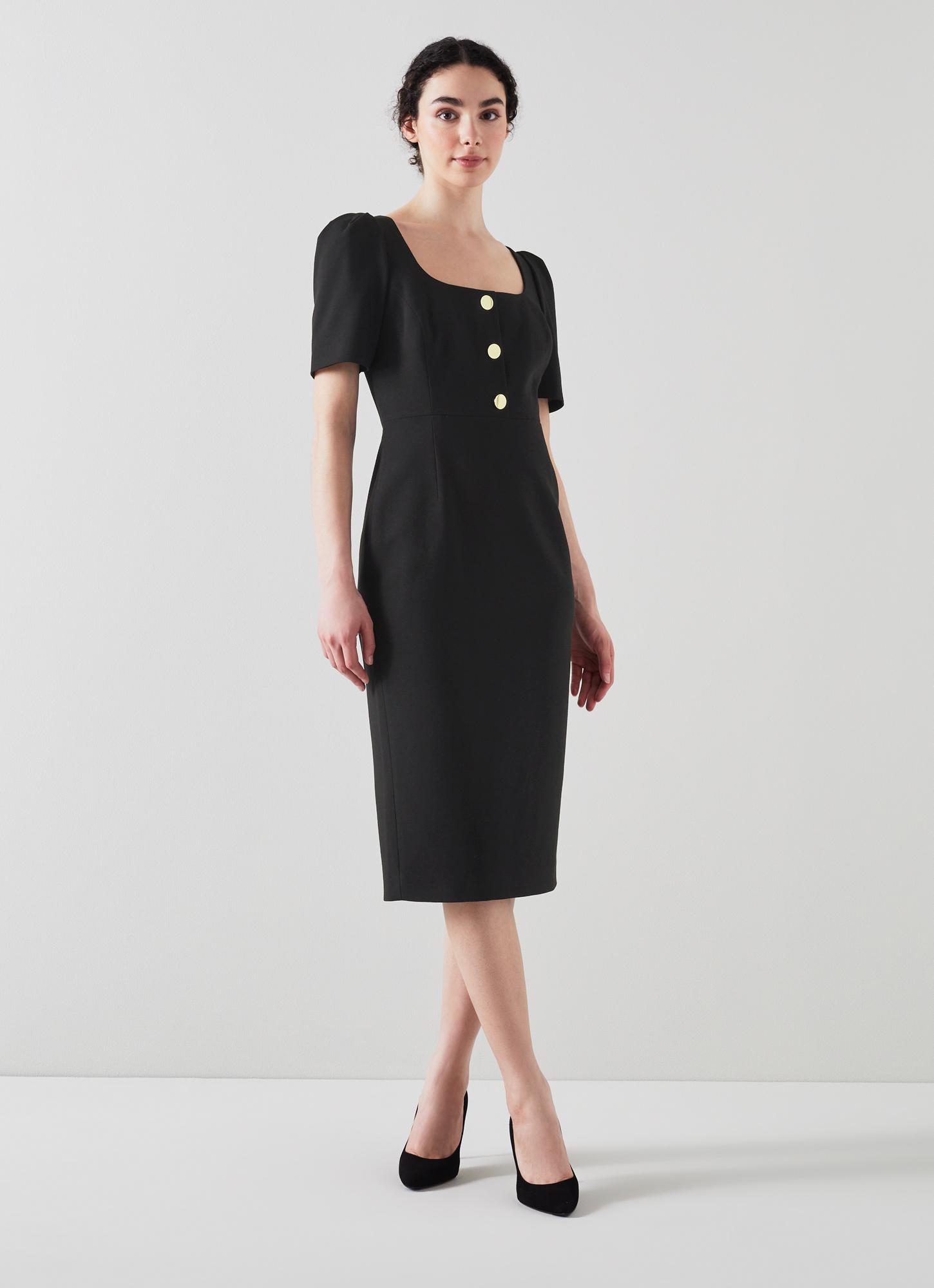 Folly Black Crepe Shift Dress | blackfriday | L.K.Bennett, London