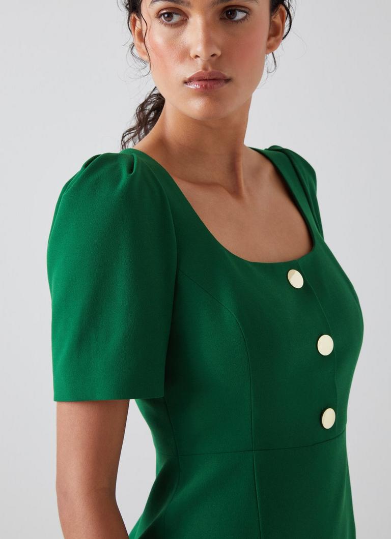 Dark green sales shift dress uk