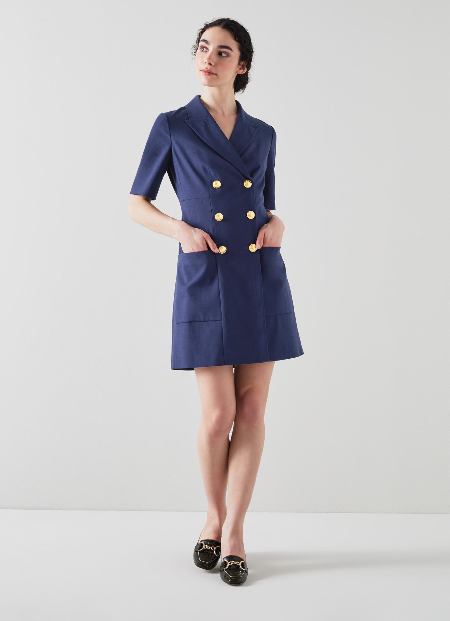 Kennedy Navy Dress with LENZING™ ECOVERO™ viscose | blackfriday