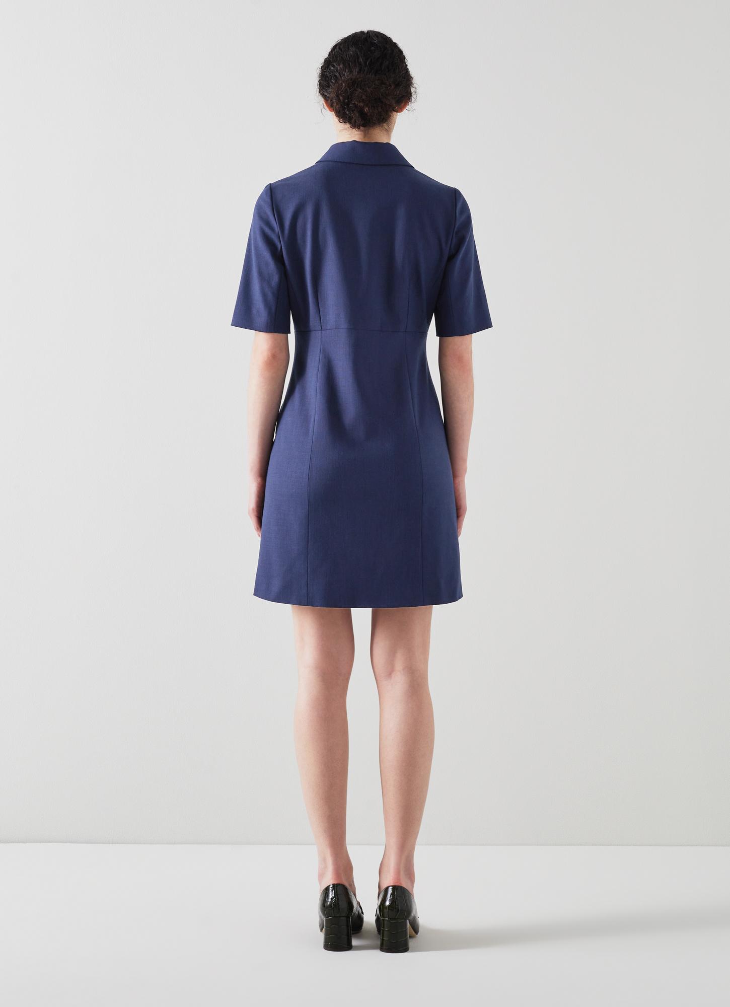 Kennedy Navy Dress with LENZING™ ECOVERO™ viscose | blackfriday