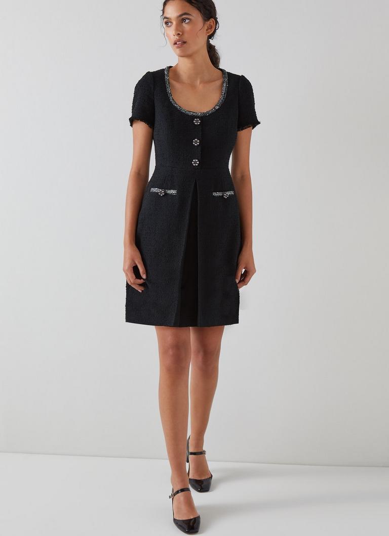 Lk bennett top tweed dress