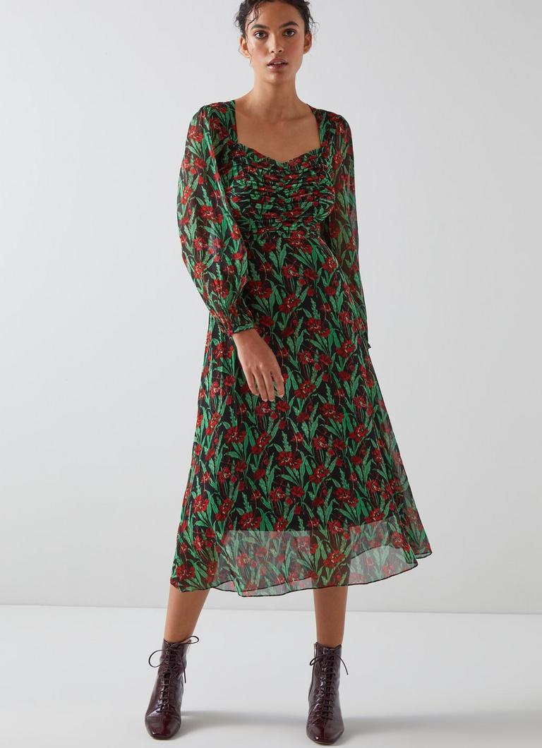 Lk bennett top midi dress