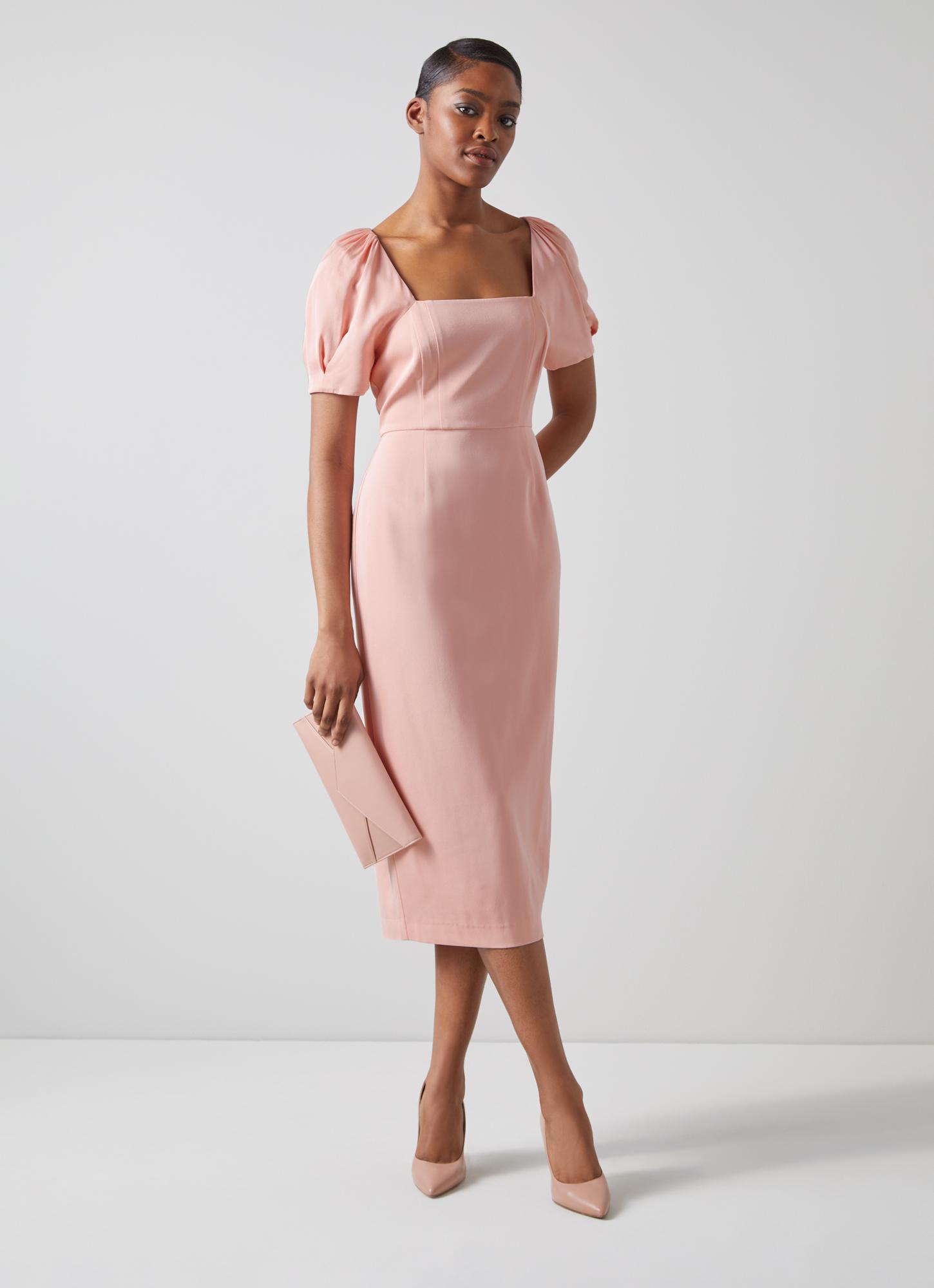 Paige Pink Square Neck Dress | Clothing | Sale | Collections | L.K.Bennett,  London