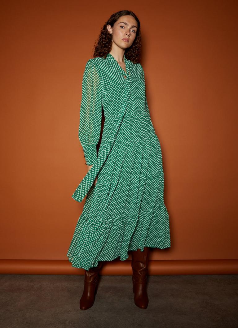 Polly spot print clearance dress