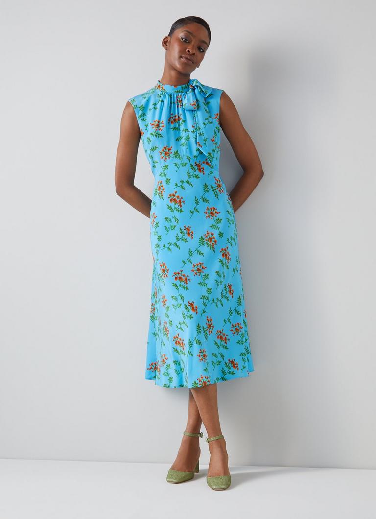 Lk bennett blue dress deals