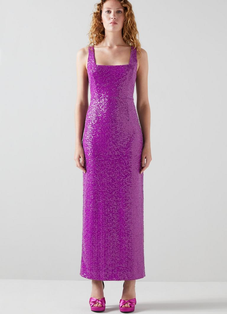 Mauve sales sequin dress