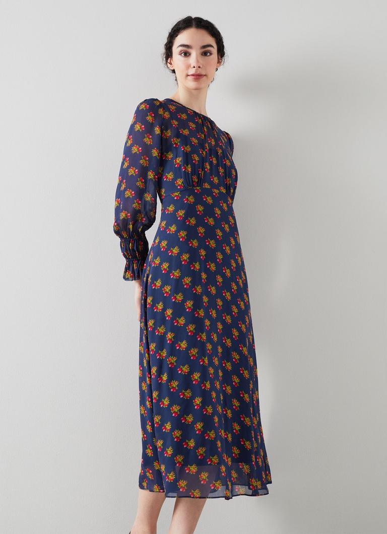 Lk bennett navy dress online