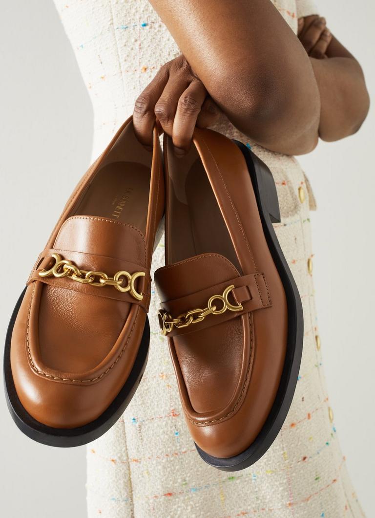 Tan leather best sale loafers ladies uk