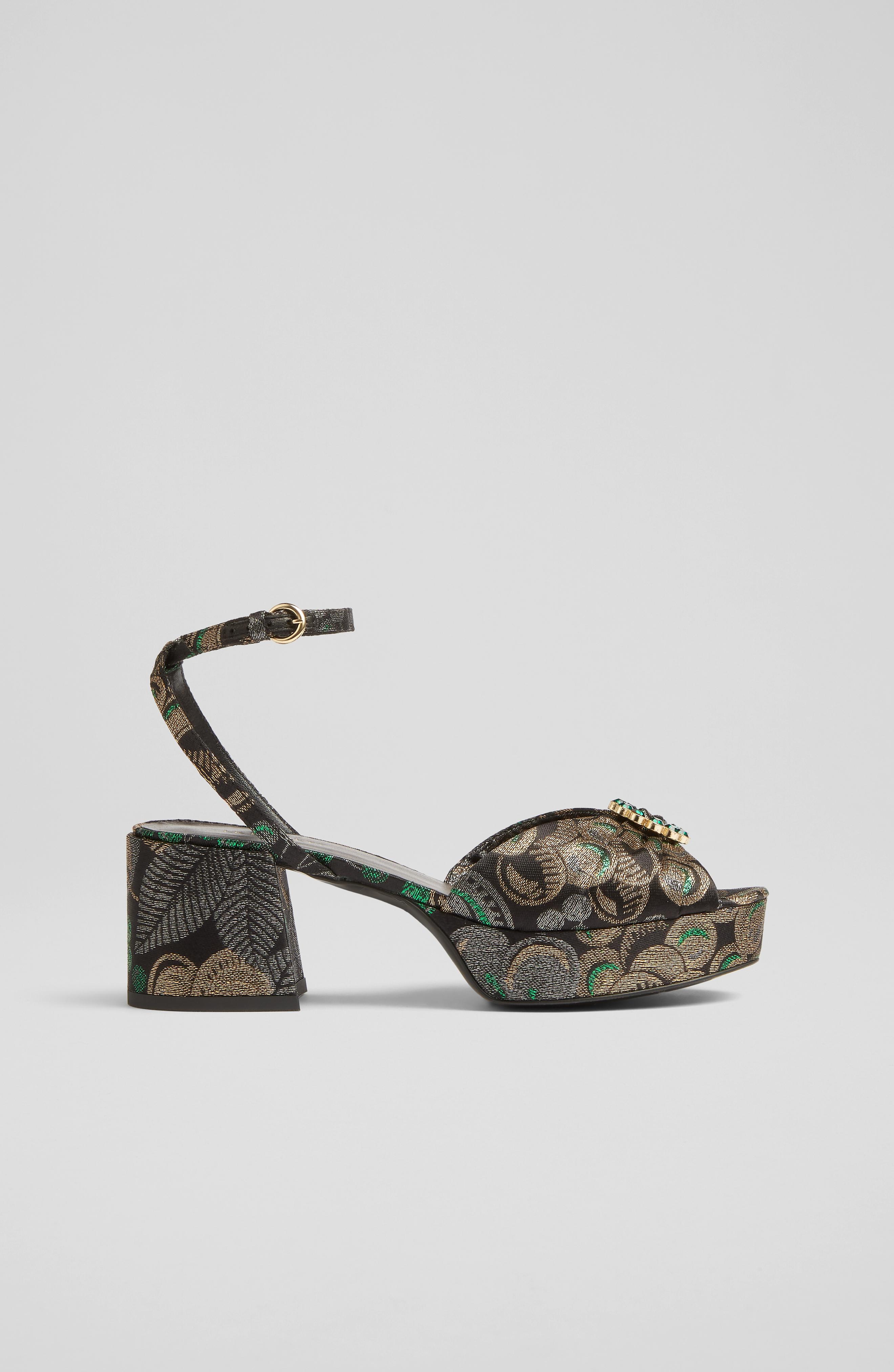Lucky Brand Women's Brittah Heeled Sandal – Stacked Heel, Square Toe, Slingback Strap For Casual Wear - View #10