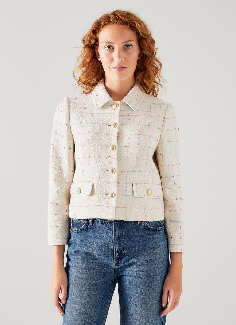 Lk bennett cream jacket best sale