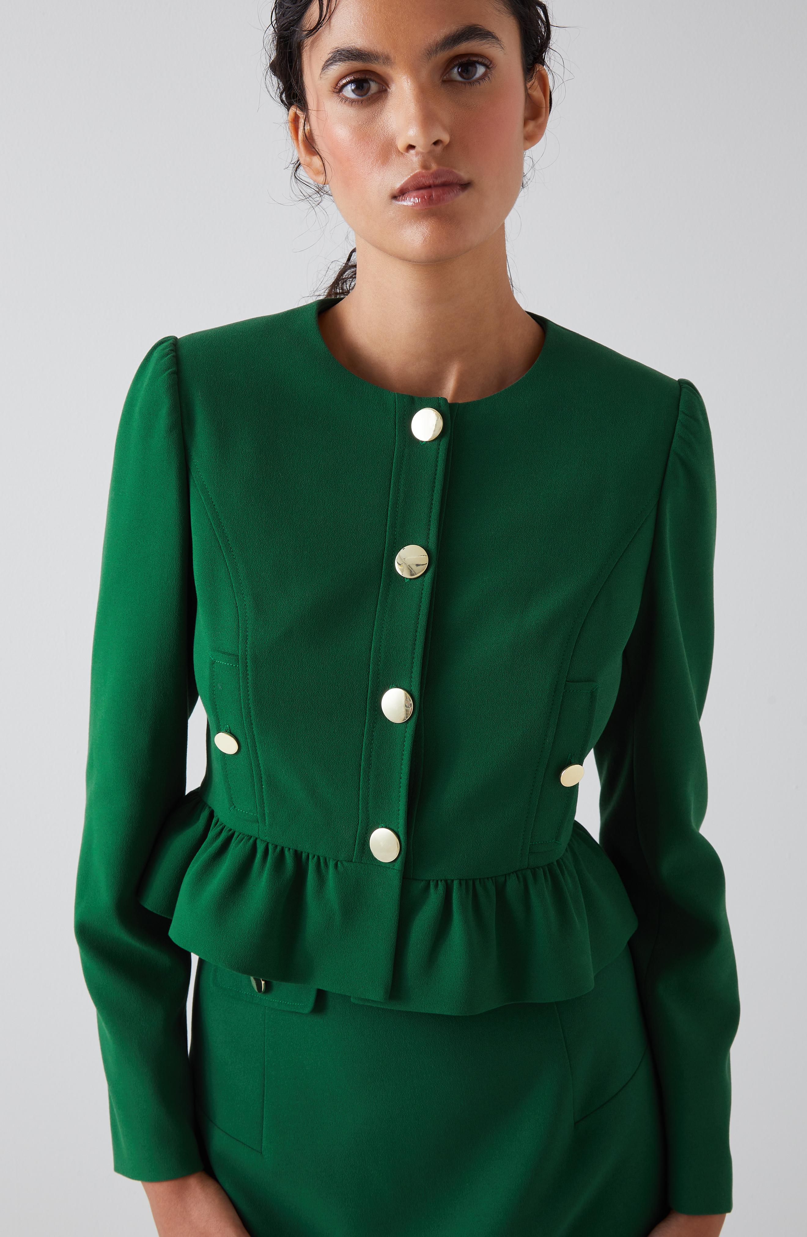 enfold ENFOLD GATHER つくれる PEPLUM-JACKET