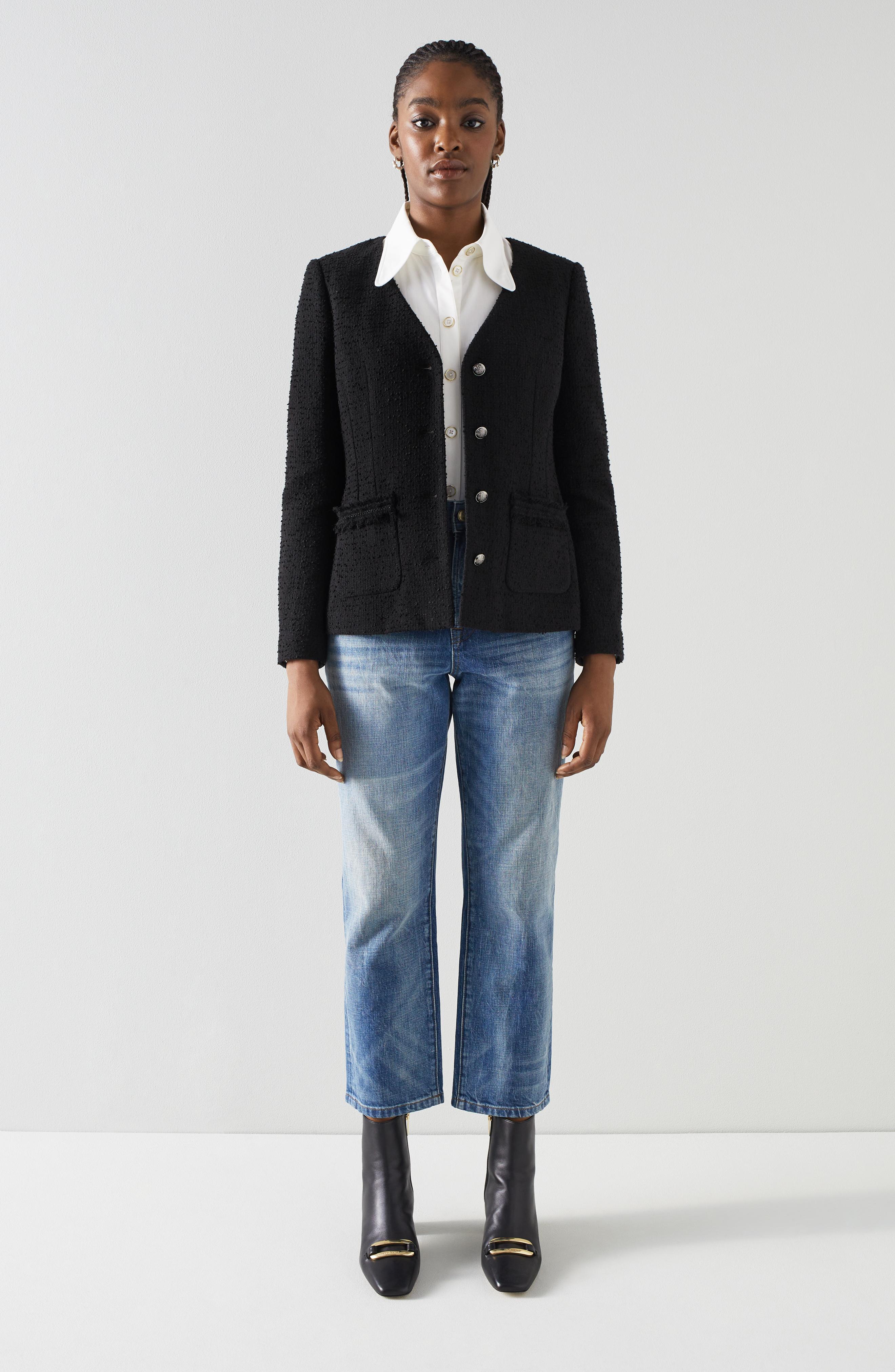 Hanna Black Italian Tweed Jacket | Clothing | Sale | Collections