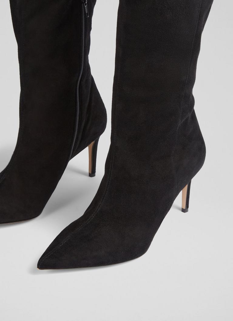 Lk bennett suede deals boots