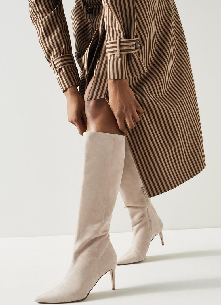 Pale hot sale grey boots