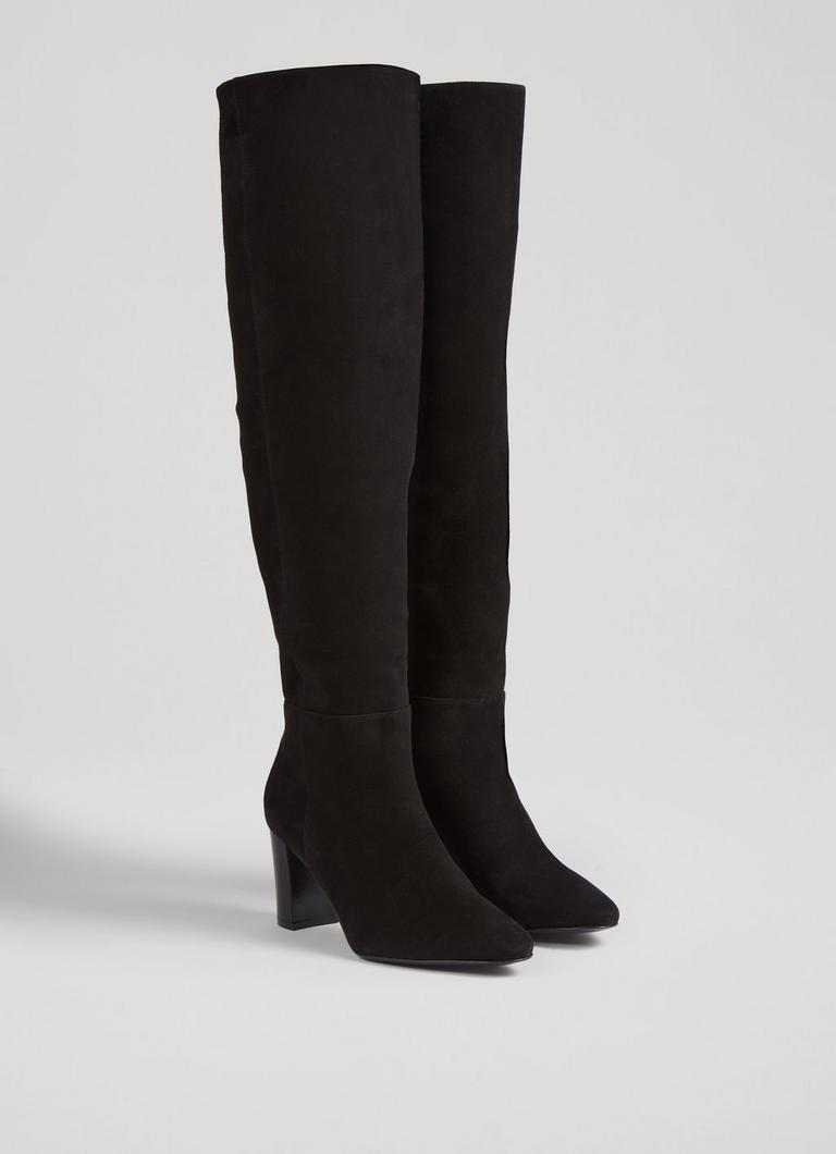 Over the knee boots suede deals