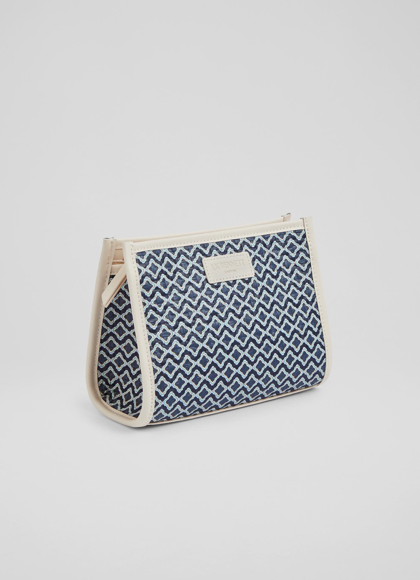 Shona Blue Raffia Clutch Bag Handbags Sale Collections