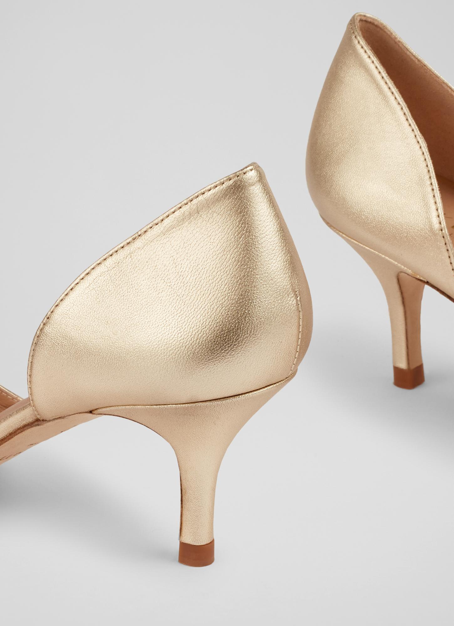 Gold Ankle Strap Court Heel (3090353) | Truworths