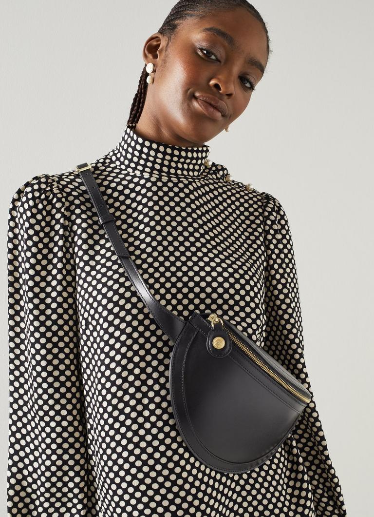 Greta Black Leather Cross Body Bag Shoulder Bags Handbags Collections L.K.Bennett London