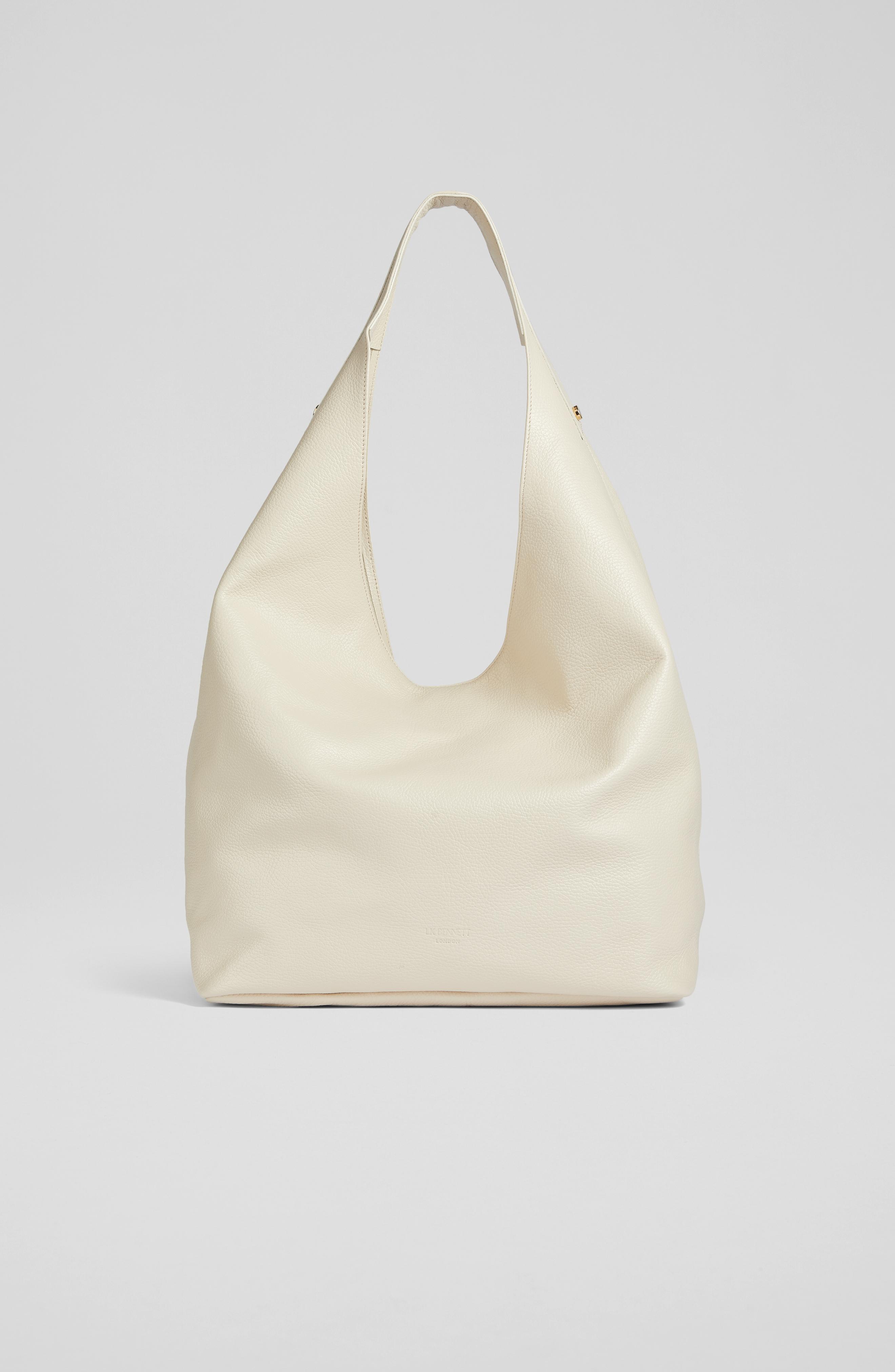 Soula Cream Leather Slouchy Shoulder Bag blackfriday