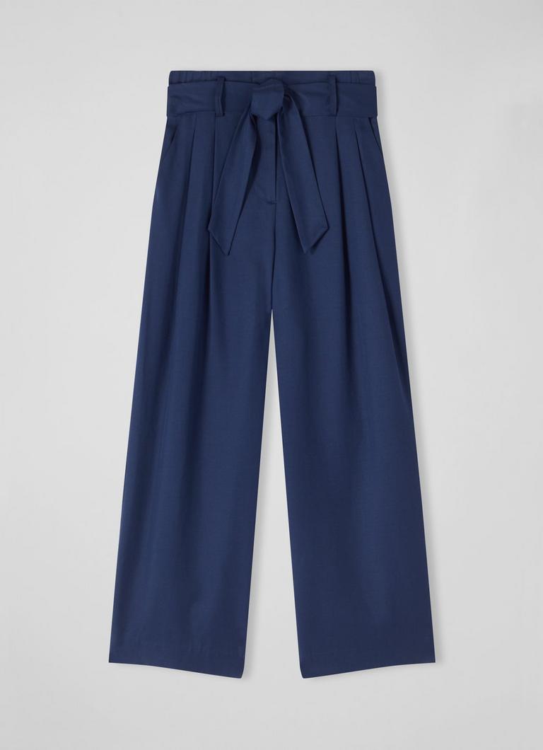 Navy cut best sale off trousers