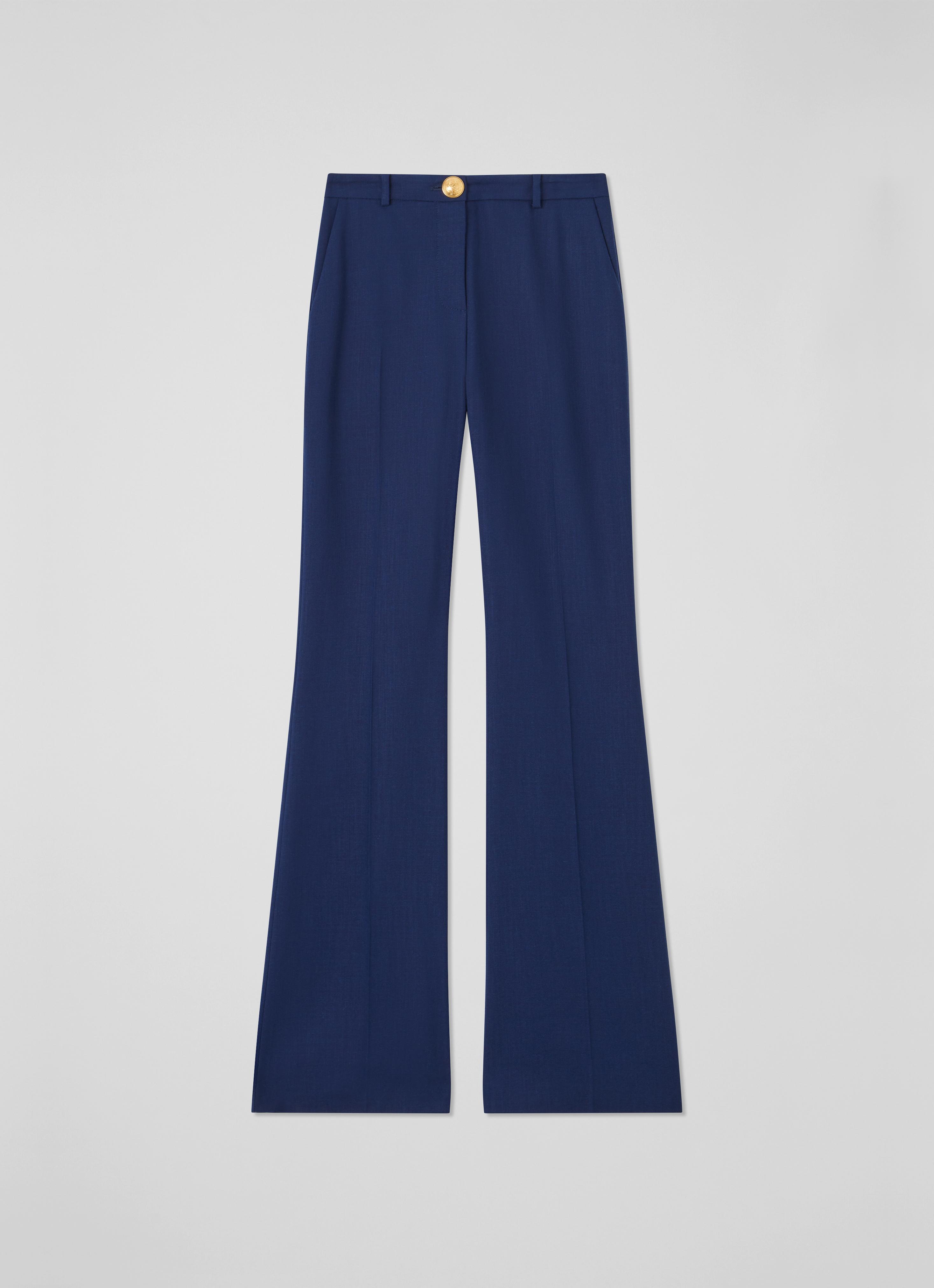Kennedy Lenzing Ecovero Navy Tailored Trousers | LK Bennett