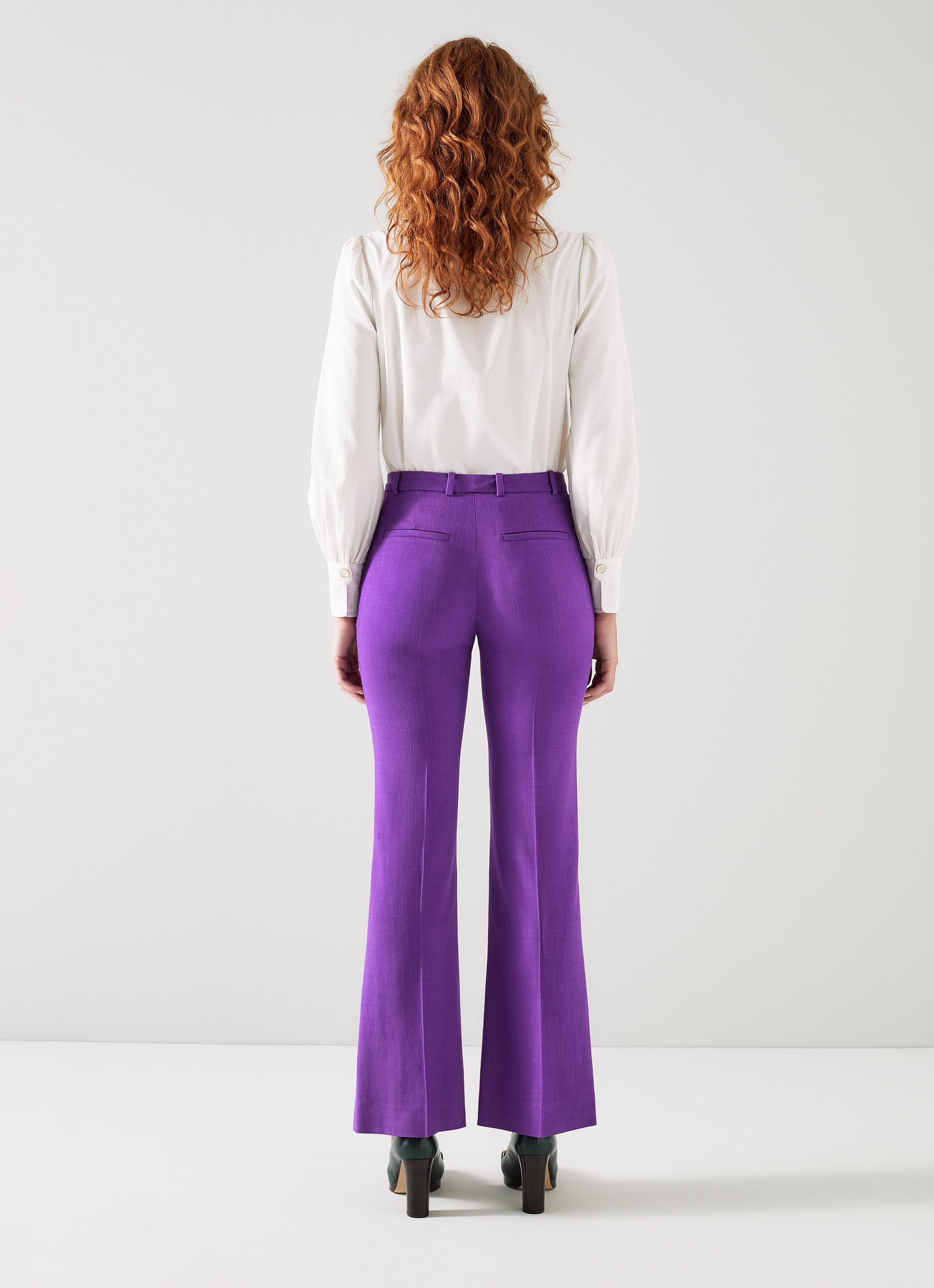 Kennedy Purple Trousers with LENZING™ ECOVERO™ viscose