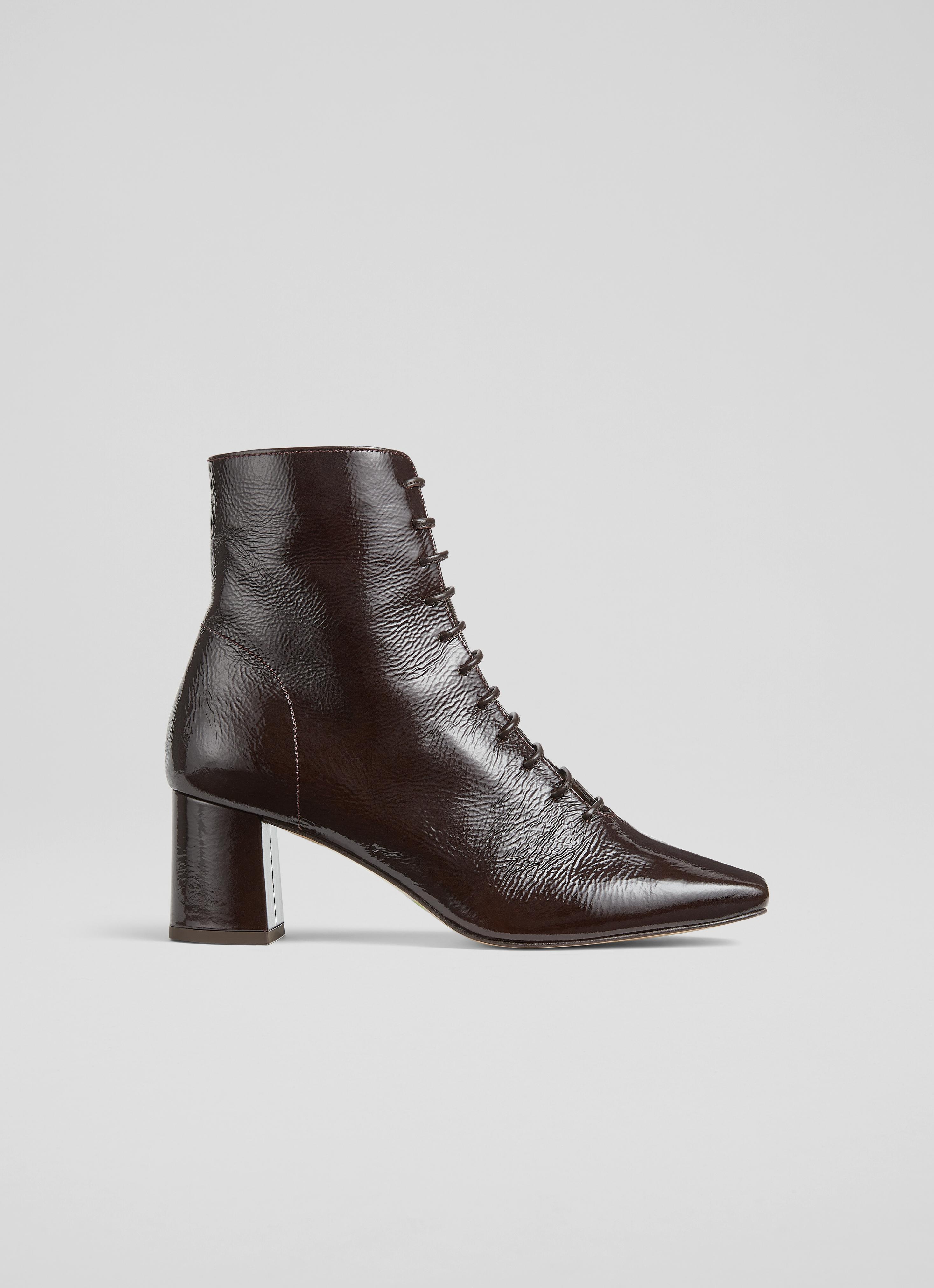 Arabella Espresso Lace Up Ankle Boot | LKB Conscious | Collections