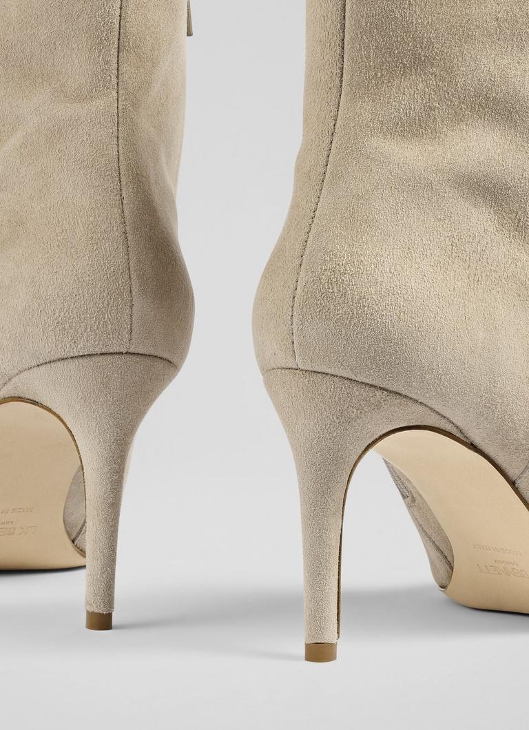 Aster Light Taupe Stiletto Ankle Boot Shoes New Arrivals Collections L.K.Bennett London