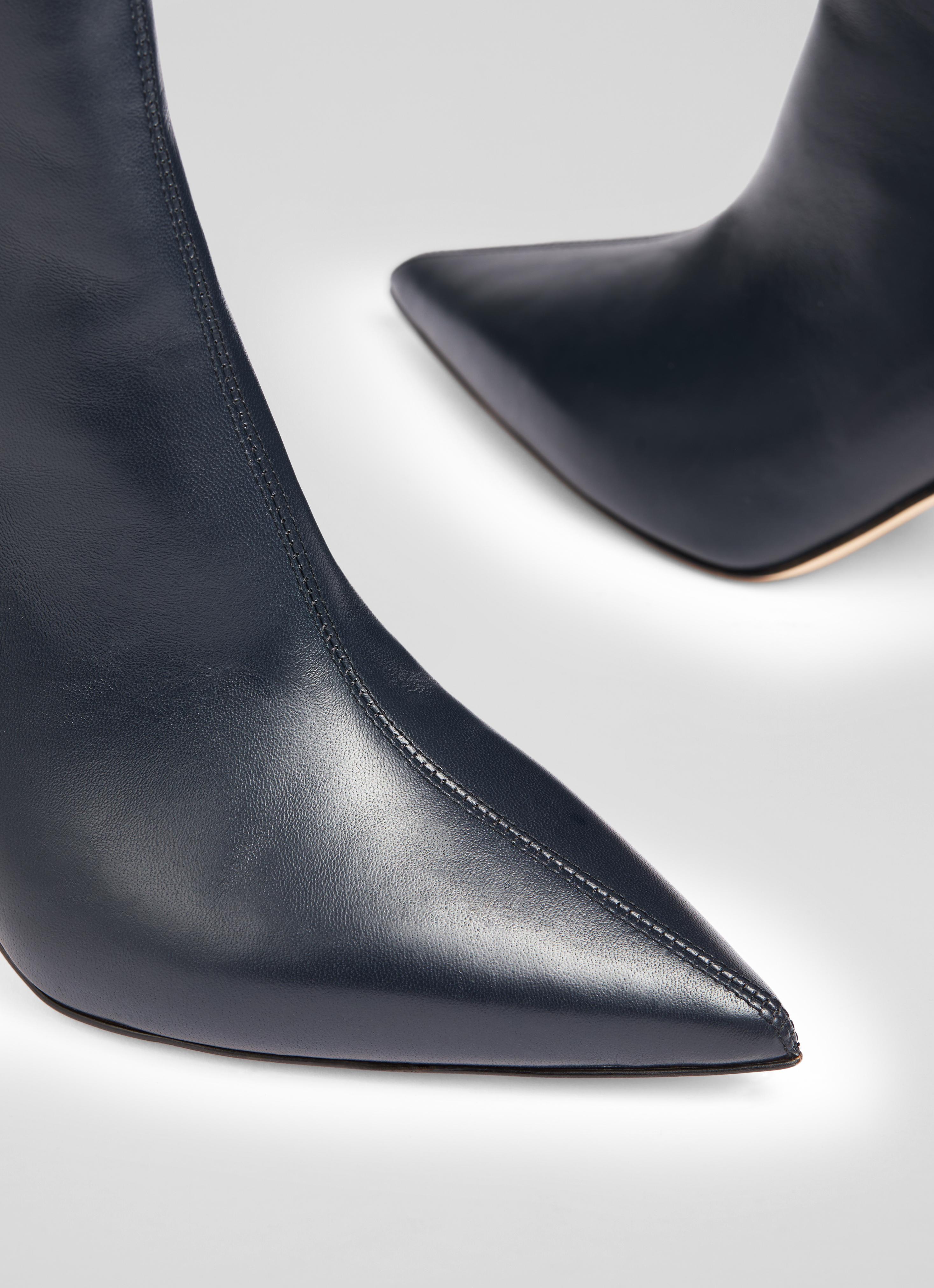 Aster Navy Stiletto Ankle Boot Boots Shoes Sale