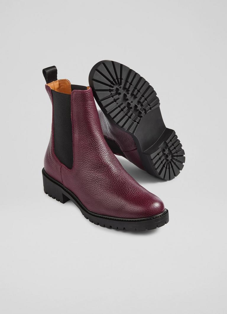 Cadea Wine Casual Tread Sole Boot Boots Shoes Sale