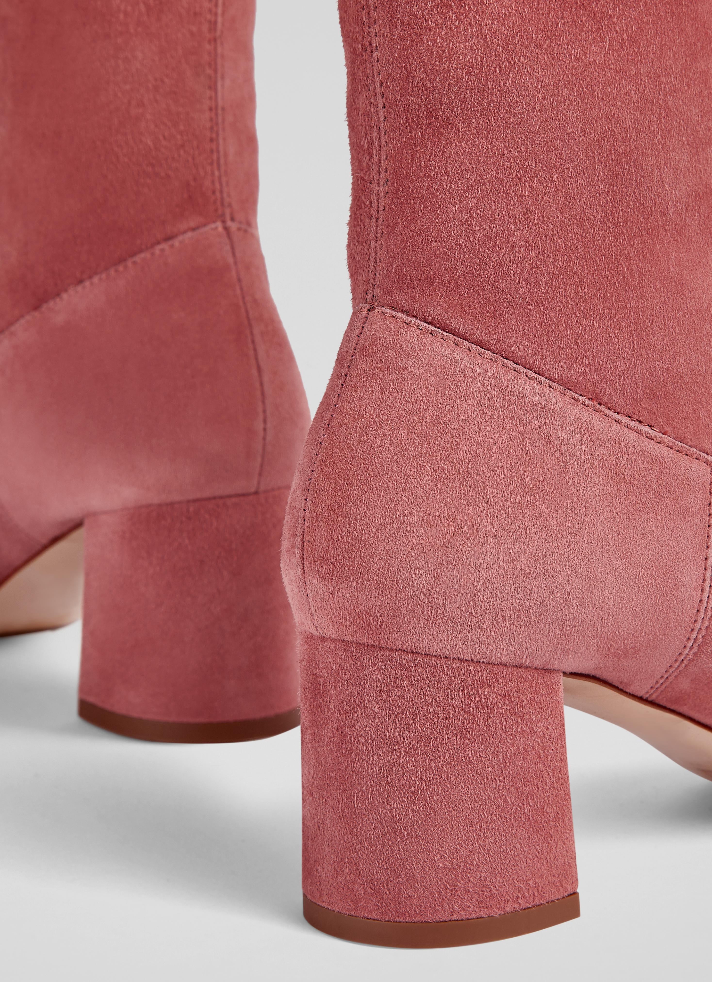 Harp Rose Block Heel Stretch Ankle Boot Boots Shoes Sale