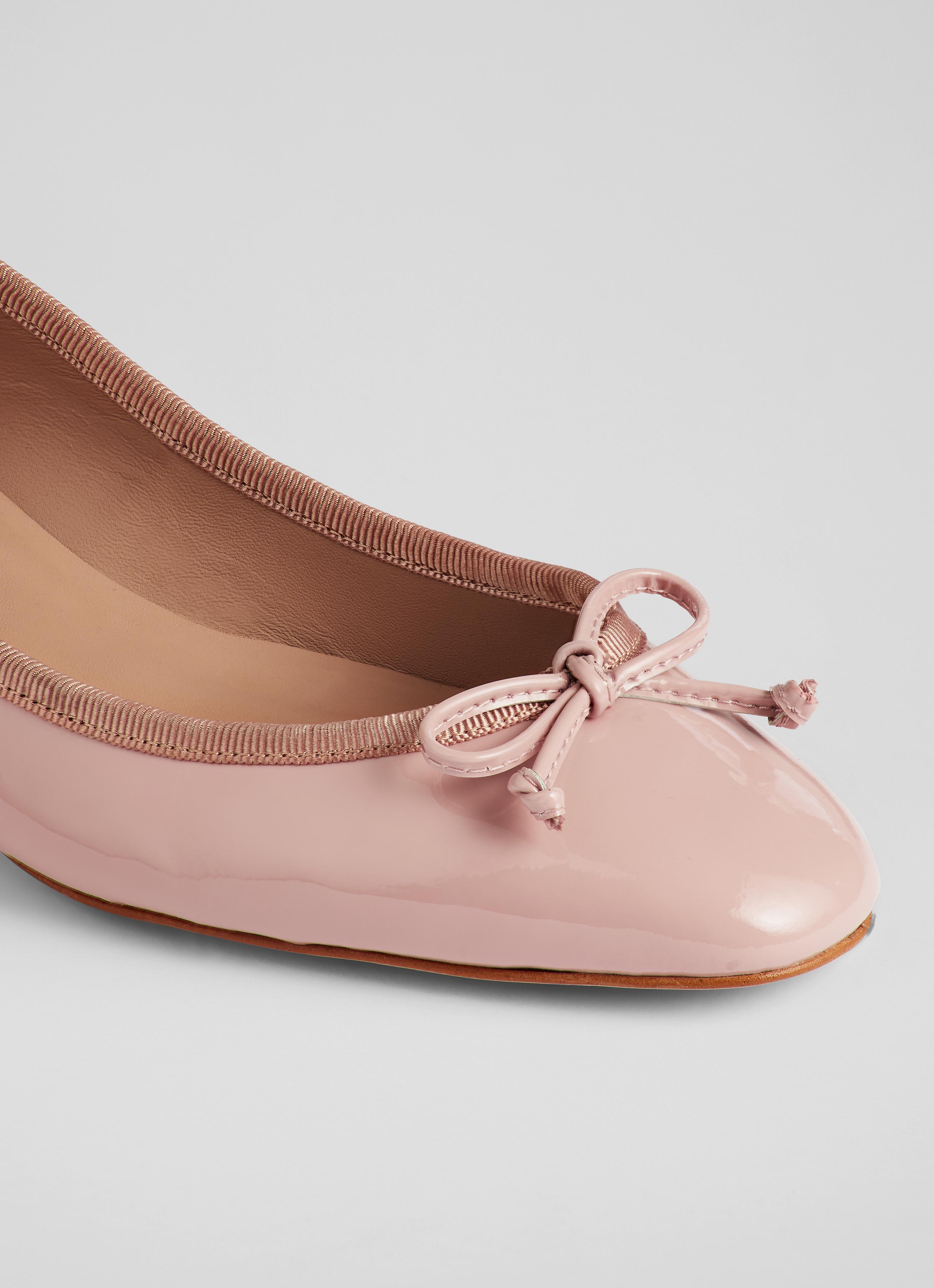Ballerines LK Bennett En Cuir 'Lusso' Rose Perforé - Taille 39 EU / 9 US / 6 UK - Occasion
