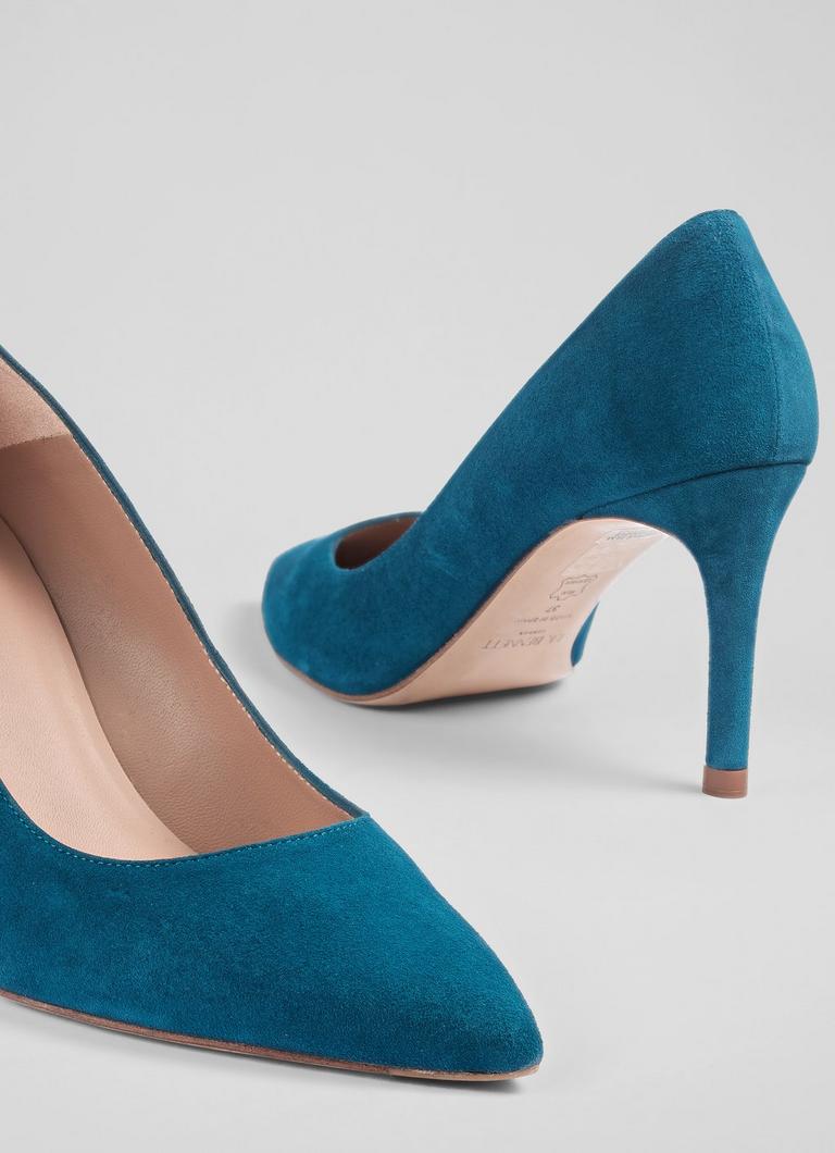 Floret Dark Teal Signature Closed Court Court Shoes Shoes Collections L.K.Bennett London