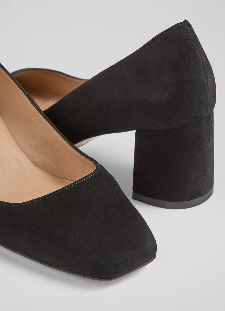 LK Bennett Black Sally Square Toe Courts 10 Womens