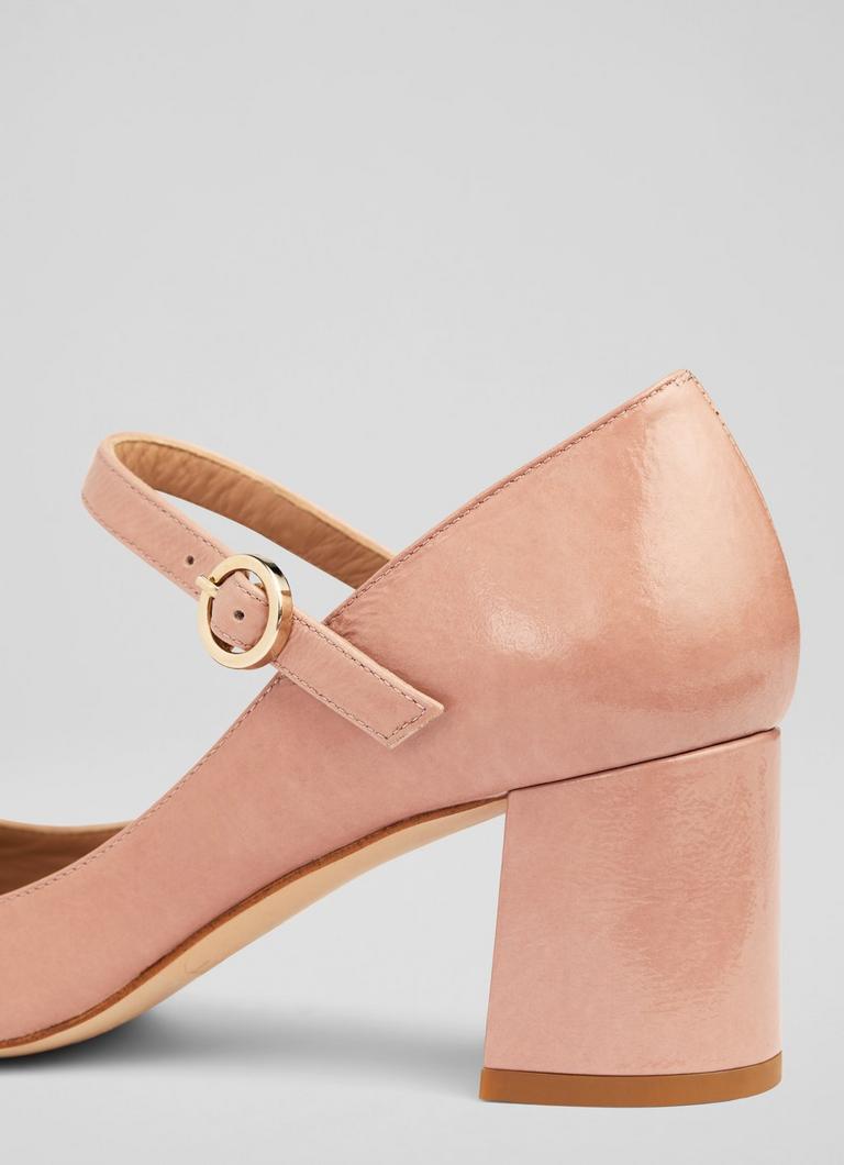 Pink mary jane pumps sales