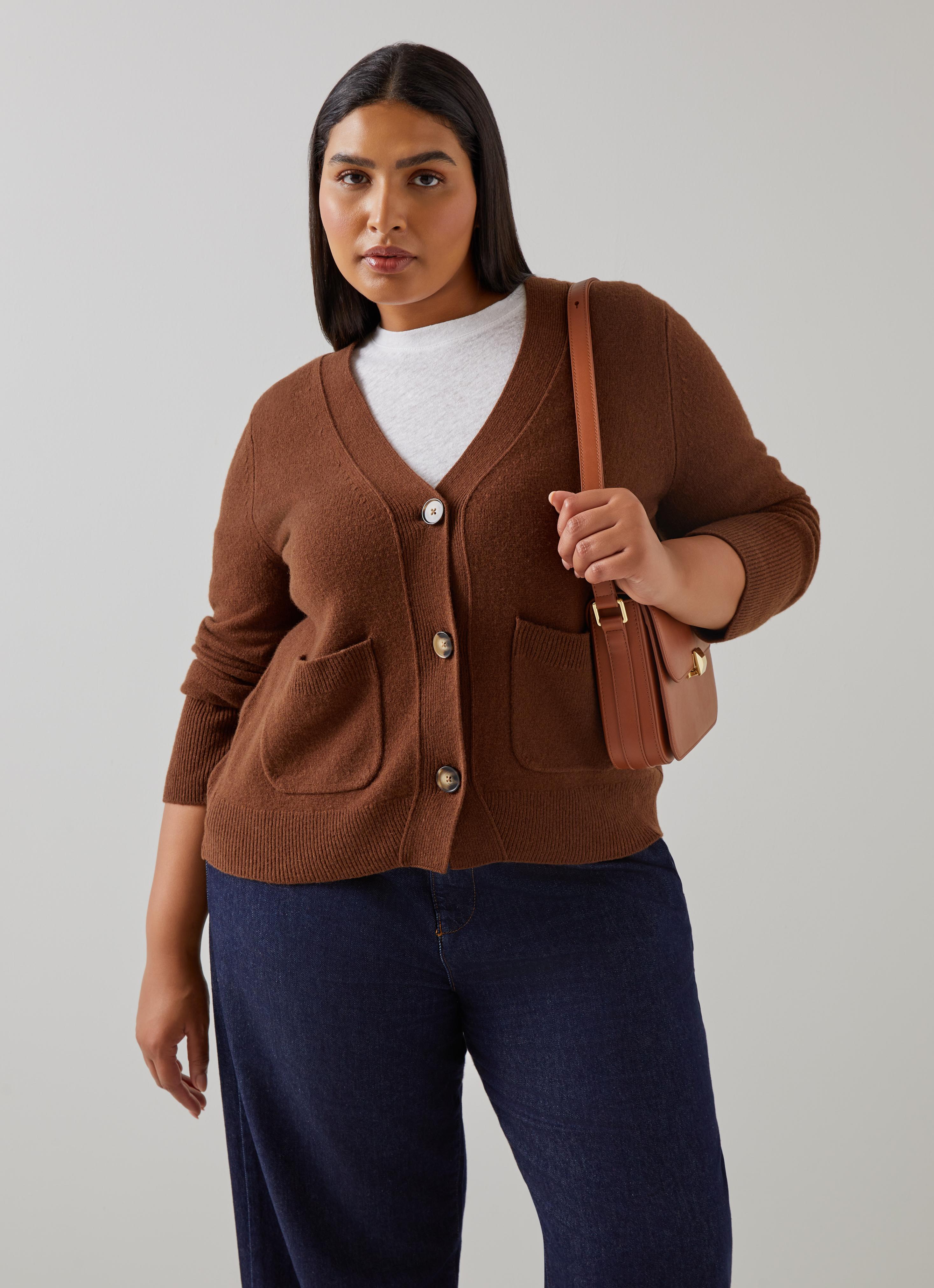 Carine Chocolate Wool Cardigan | Clothing | Sale | Collections