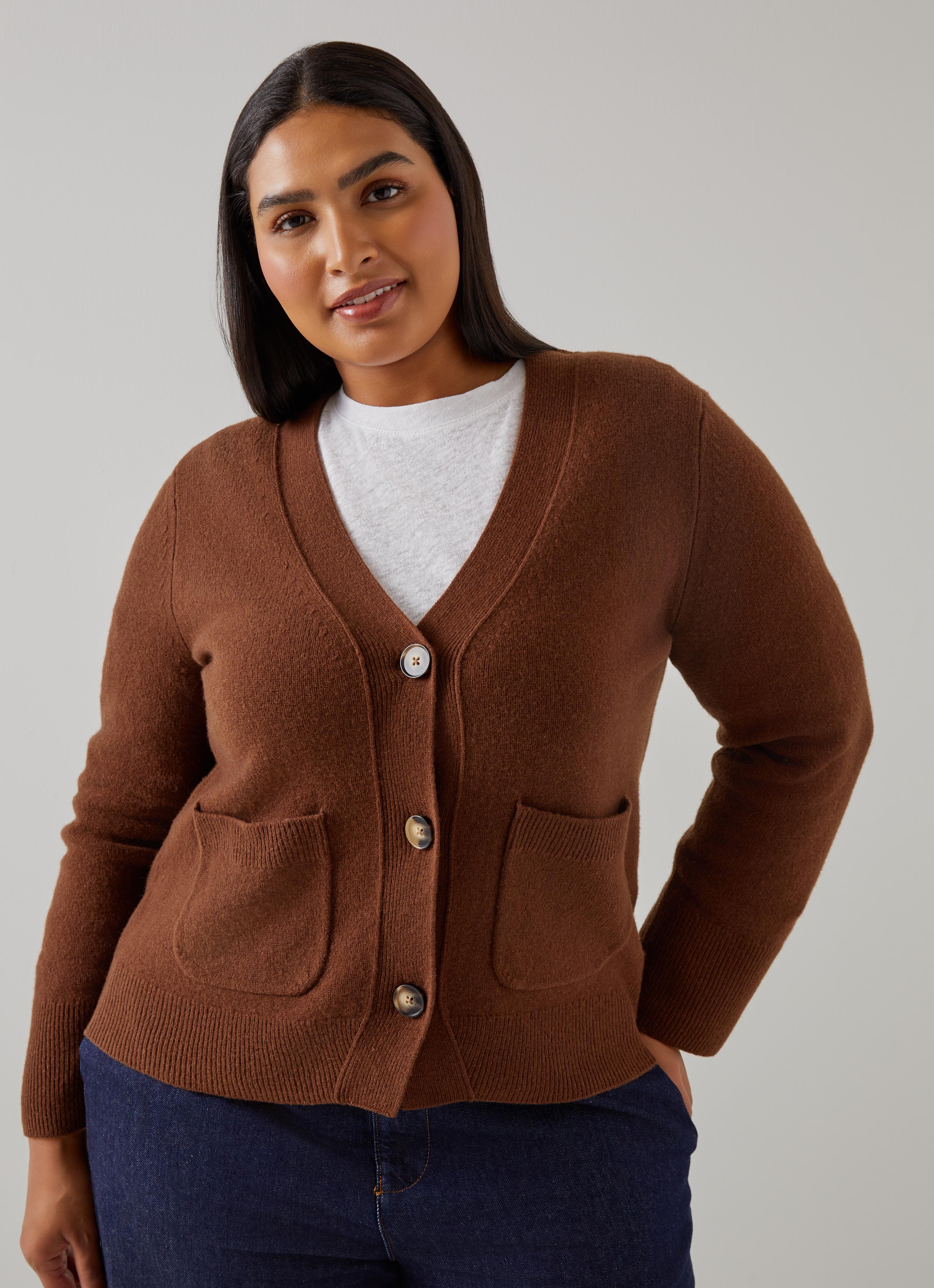Carine Chocolate Wool Cardigan | Clothing | Sale | Collections