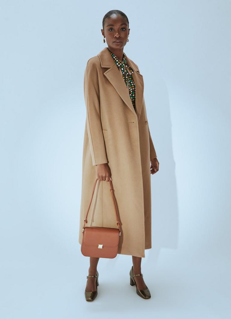 Frances Camel Maxi Wool Coat Clothing New Arrivals Collections L.K.Bennett London