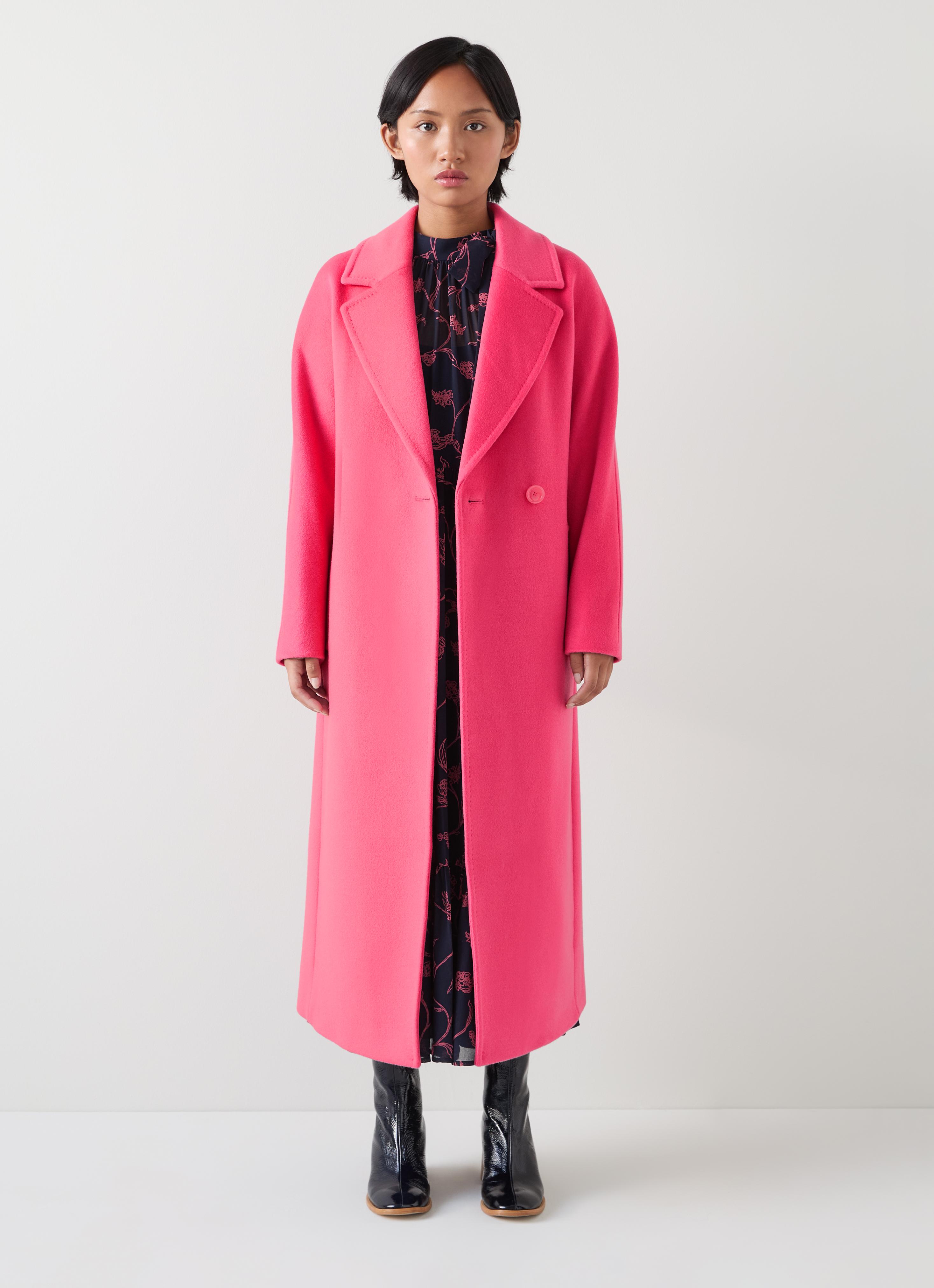 Frances Petite Pink Maxi Wool Coat Clothing Sale Collections